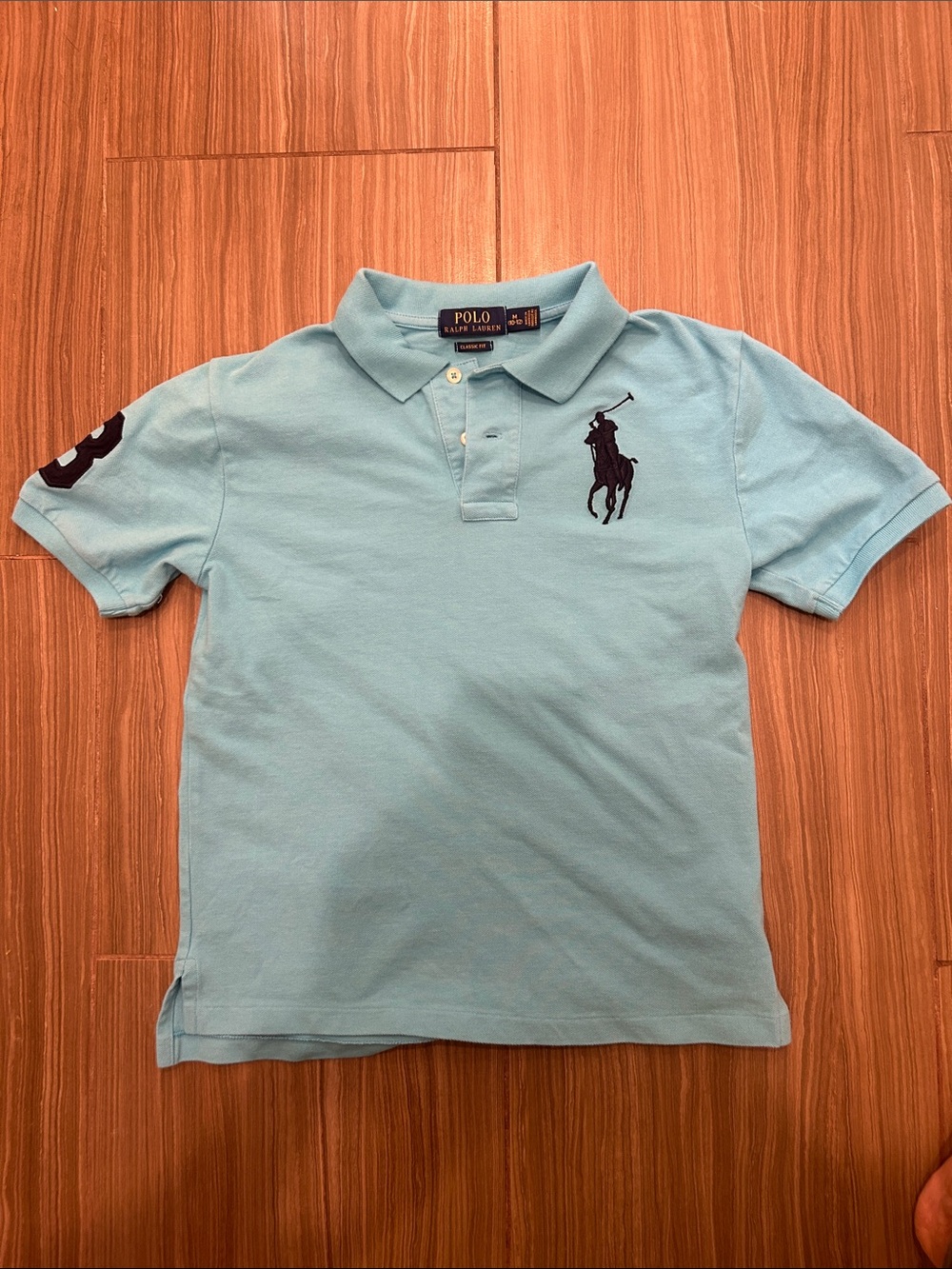 Polo Ralph Lauren Turquiose Blue Short Sleeve Polo with Navy Pony